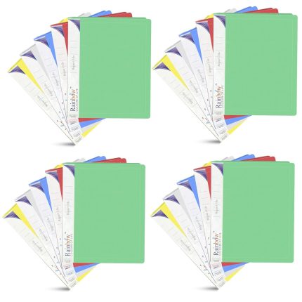 Shuban Transparent Report File Folder (20 Pcs) (Mix Color)